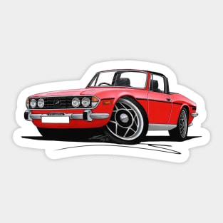 Triumph Stag Red Sticker